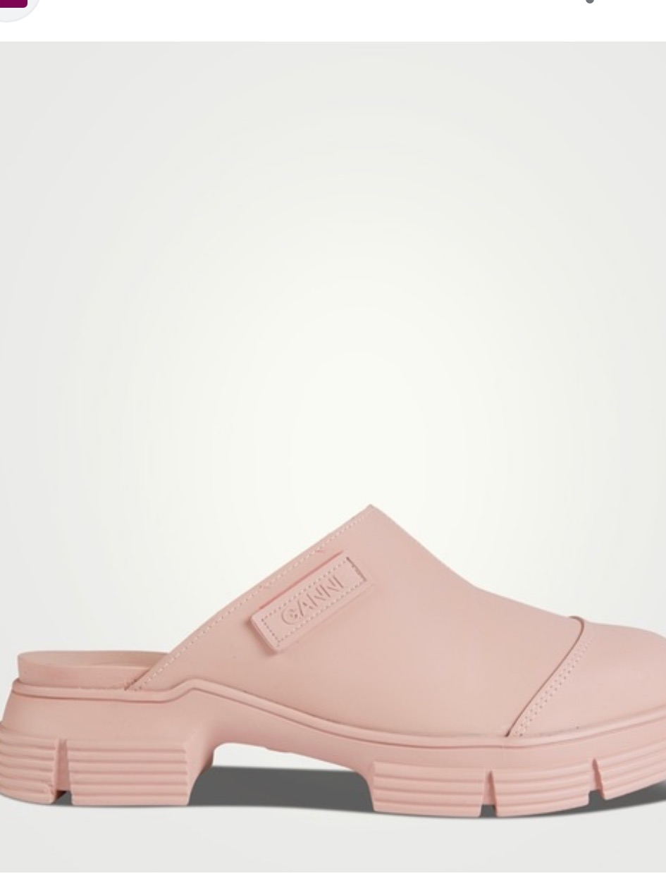 Ganni Mules In Pink Nectar Size 40 9.5 Full Set